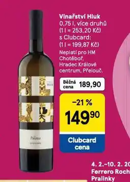 Tesco Vinařství hluk nabídka