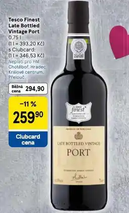 Tesco Late bottlrd vintage port nabídka