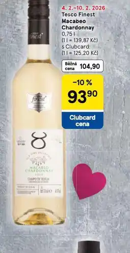 Tesco Macabeo chardonnay nabídka