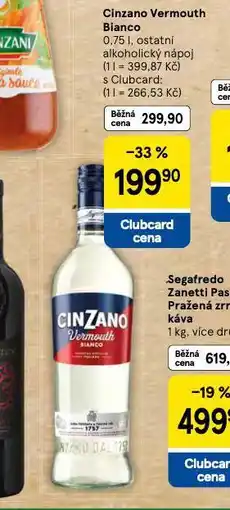 Tesco Cinzano vermouth bianco nabídka