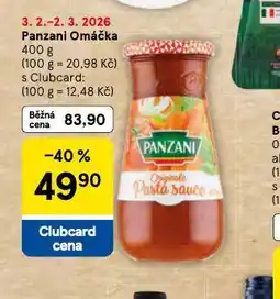 Tesco Panzani omáčka nabídka