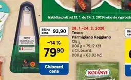 Tesco Parmigiano reggiano nabídka