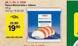 Tesco Mozzarella v nálevu nabídka