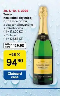 Tesco Tesco nealkoholický nápoj nabídka
