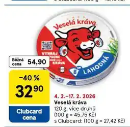 Tesco Veselá kráva nabídka