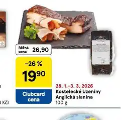 Tesco Anglická slanina nabídka