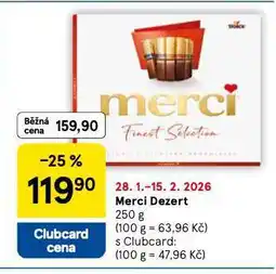 Tesco Merci dezert nabídka