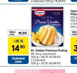 Tesco Dr. oetker puding premium nabídka