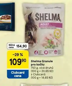 Tesco Shelma granule pro kočky nabídka