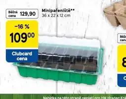 Tesco Minipařeniště nabídka