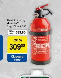 Tesco Hasicí přístroj do auta nabídka