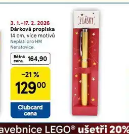 Tesco Dárková propiska nabídka