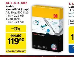 Tesco Kodak kancelářský papír nabídka
