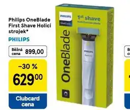 Tesco Philips oneblade first shave holicí strojek nabídka