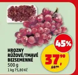 Penny Market Hrozny tmavé bezsemenné nabídka