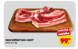 Penny Market Maso vepřový bok s kostí nabídka
