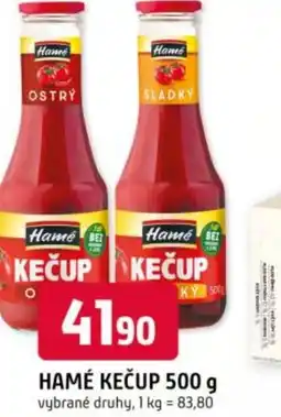 Trefa Hamé kečup nabídka