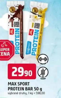 Trefa Max sport protein bar nabídka