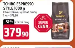 Trefa Tchibo espresso style nabídka