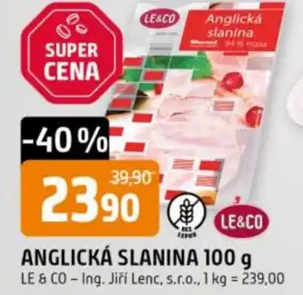 Trefa Anglická slanina nabídka