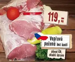Maso Třebovle Vepřová pečeně bez kosti nabídka