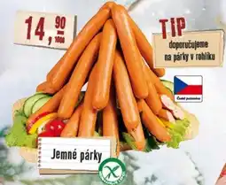 Maso Třebovle Jemné párky nabídka