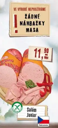 Maso Třebovle Salám Junior nabídka