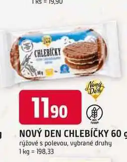 Trefa NOVÝ DEN CHLEBÍČKY rýžové s polevou, vybrané druhy nabídka