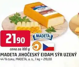 Trefa MADETA JIHOČESKÝ EIDAM SÝR UZENÝ 44% tuku nabídka