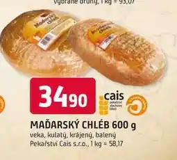 Trefa MAĎARSKÝ CHLÉB 600 g veka, kulatý, krájený, balený nabídka