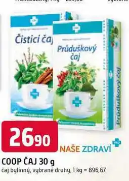 Trefa COOP ČAJ 30 g NAŠE ZDRAVÍ čaj bylinný, vybrané druhy nabídka