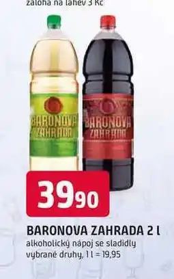 Trefa BARONOVA ZAHRADA 2l alkoholický nápoj se sladidly nabídka