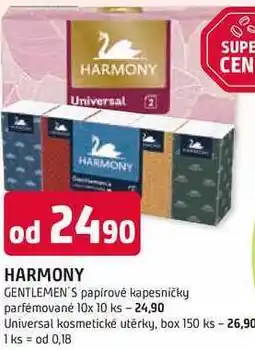 Trefa HARMONY GENTLEMEN'S papírové kapesníčky parfémované 10x 10 ks nabídka