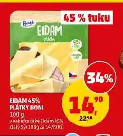 Penny Market EIDAM 45% PLÁTKY BONI nabídka
