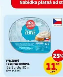 Penny Market SÝR ŽERVÉ KARLOVA KORUNA nabídka