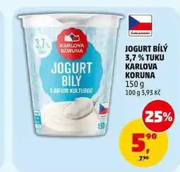 Penny Market JOGURT BÍLÝ 3,7% TUKU KARLOVA KORUNA nabídka