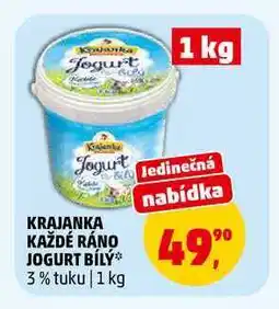 Penny Market KRAJANKA KAŽDÉ RÁNO JOGURT BÍLÝ nabídka