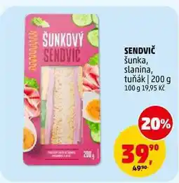 Penny Market SENDVIČ šunka, slanina, tuňák nabídka
