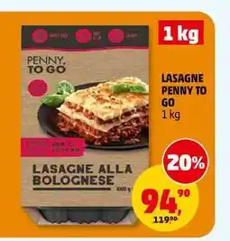 Penny Market LASAGNE PENNY TO GO nabídka