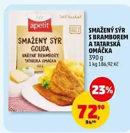 Penny Market SMAŽENÝ SÝR S BRAMBOREM A TATARSKÁ OMÁČKA nabídka