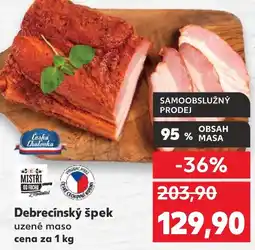 Kaufland Debrecínský špek uzené maso nabídka