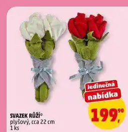 Penny Market SVAZEK RŮŽÍ plyšový, 1 ks nabídka