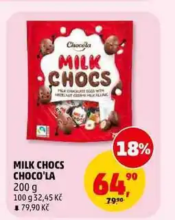 Penny Market MILK CHOCS CHOCO'LA nabídka