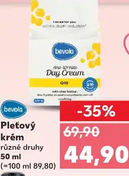 Kaufland Bevola Pleťový krém nabídka