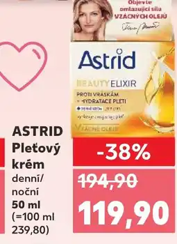 Kaufland ASTRID Pleťový krém denní/ noční nabídka