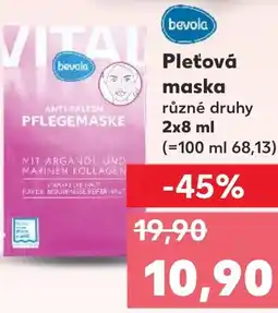 Kaufland Bevola Pleťová maska nabídka
