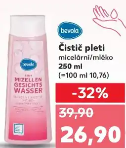 Kaufland Bevola Čistič pleti micelární/mléko nabídka