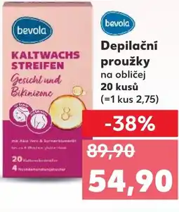 Kaufland Bevola Depilační proužky na obličej nabídka