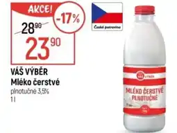 Globus VÁŠ VÝBĚR Mléko čerstvé nabídka