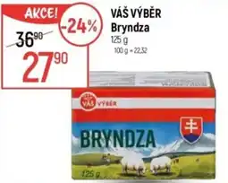 Globus VÁŠ VÝBĚR Bryndza nabídka
